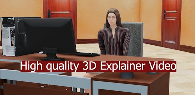 create 3d animated explainer video or 3d animation explainer