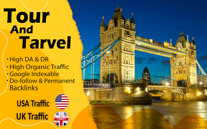build high da travel backlinks on high traffic travel guest post websites