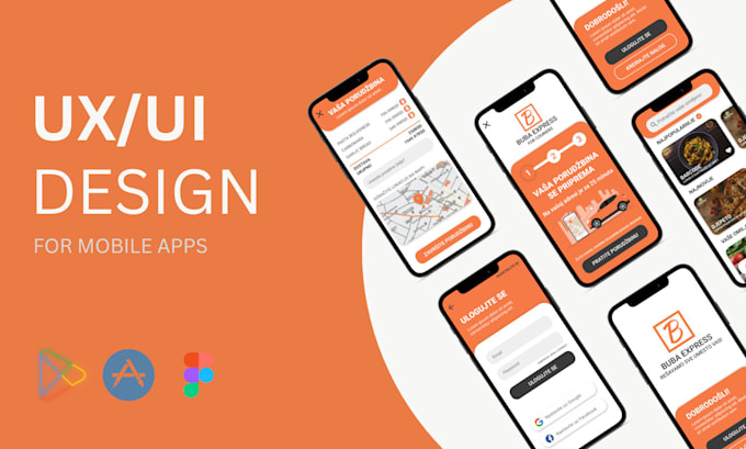 Create mobile app ui ux design by Nikolarosic1 | Fiverr