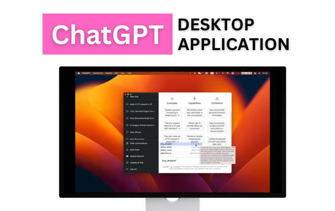 chatgpt desktop application