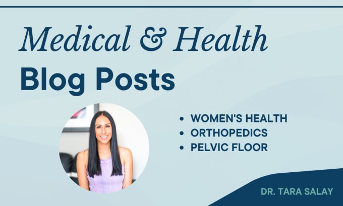 write medical and health articles or blogs posts