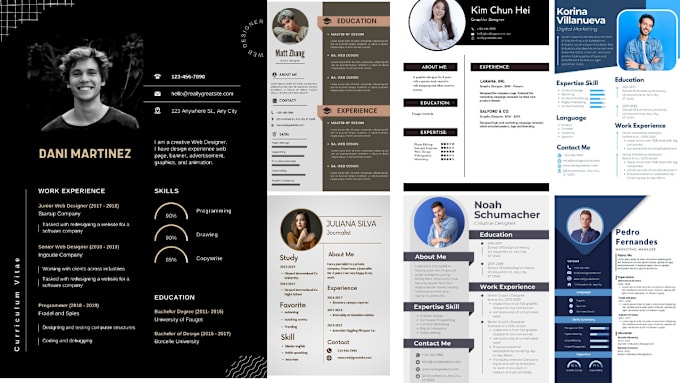 create professional resume, cover letter design using canva