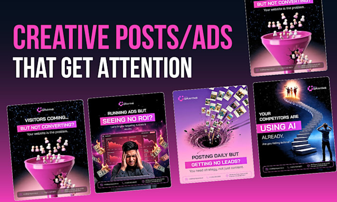 design professional social media post templates for instagram and facebook