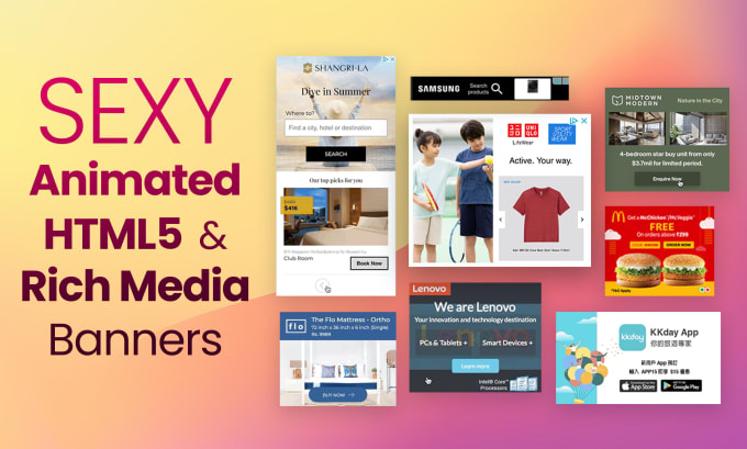 do animated HTML5 or rich media banner
