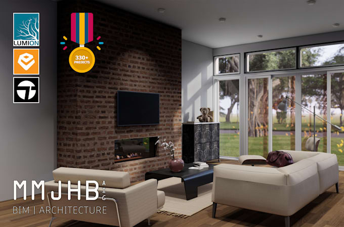 do realistic 3d renders and walkthroughs