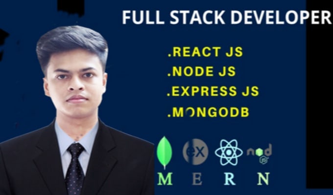 Stack full stack react js web application developer, node js