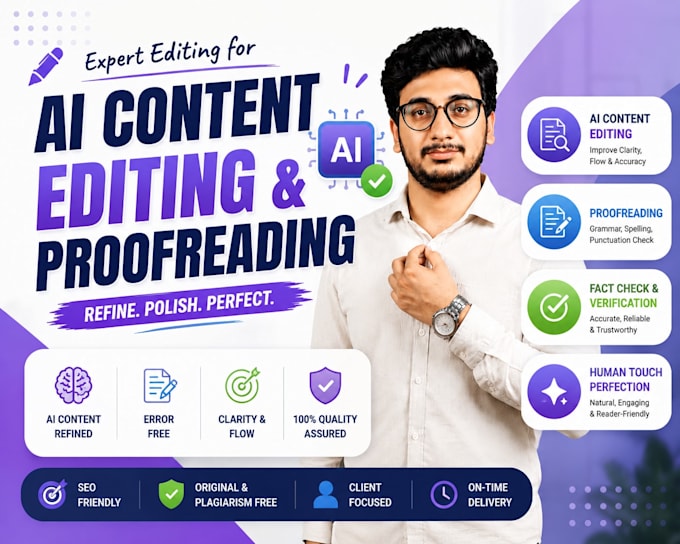 do ai content editing and proofreading within 24 hours