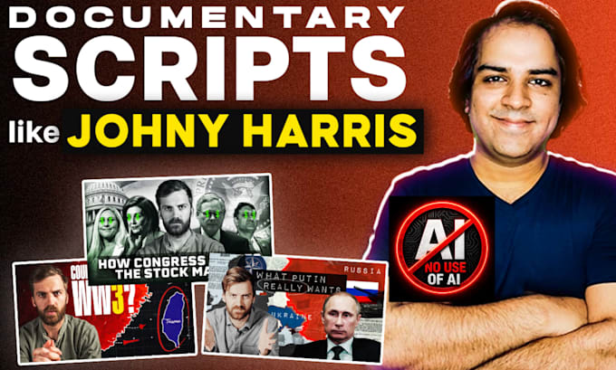 write documentary youtube scripts like johnny harris