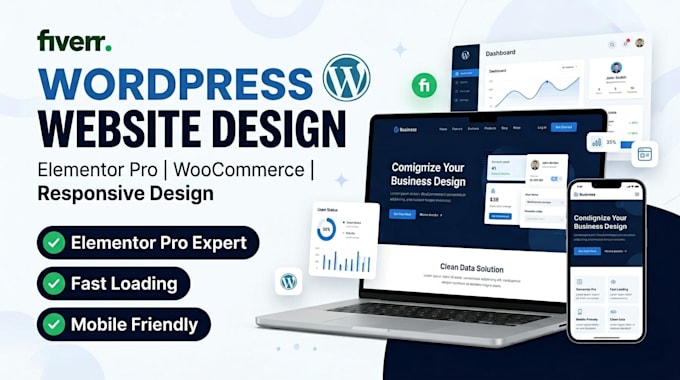 design a modern wordpress website using elementor pro