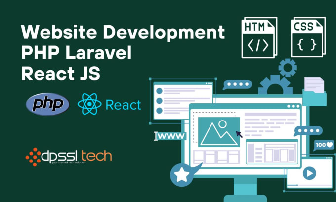 Be your web developer for php laravel react js by Dpssl_tech | Fiverr