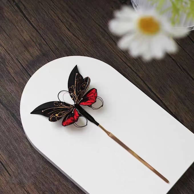 Handmade hairpins from intangible cultural heritage by Ylnsazj1314 Fiverr