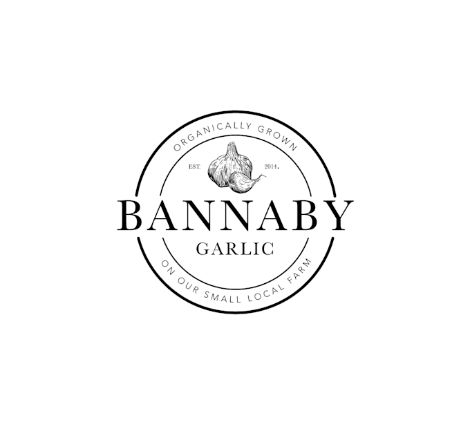 make brilliantly satisfactory organically grown garlic logo