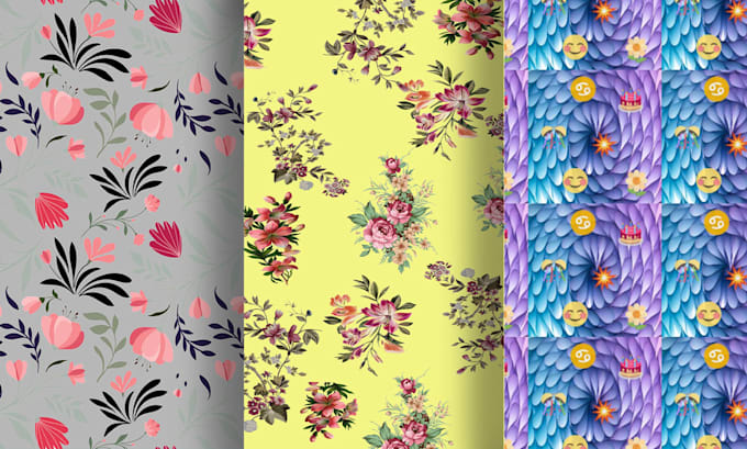 Design custom fabric textile pattern vector repeat seamless pattern ...