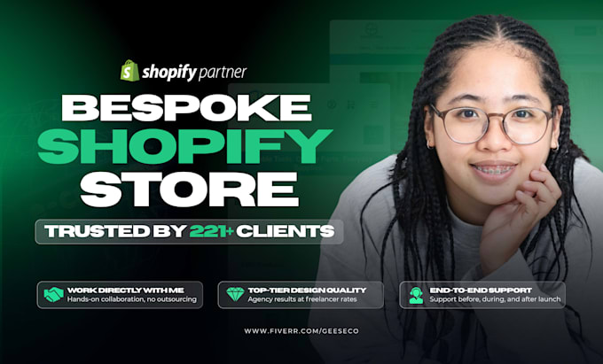 design and develop a conversion ready shopify store