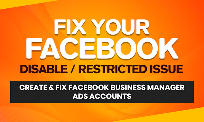 fix issues or set facebook ad account and business manager