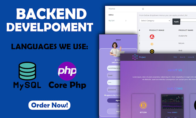 Deliver exceptional backend development with php and mysql by Raohk2002 ...