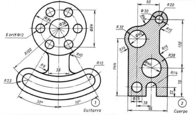 mechanical drawing - Google Search  Technical drawing, Autocad, Mechanical  design