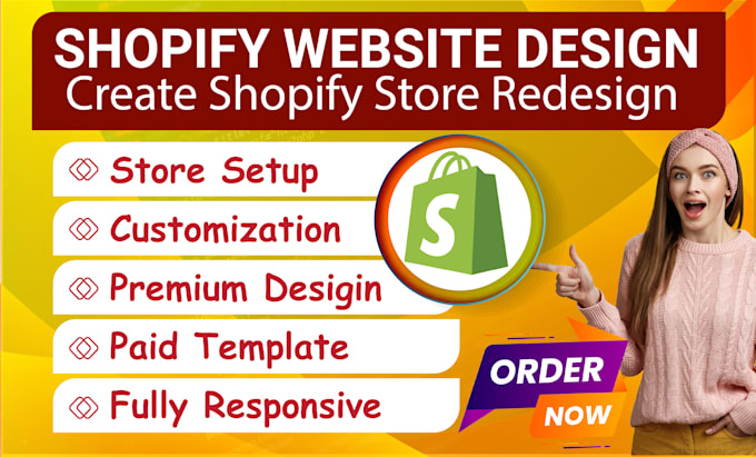 design or redesign shopify store or shopify website