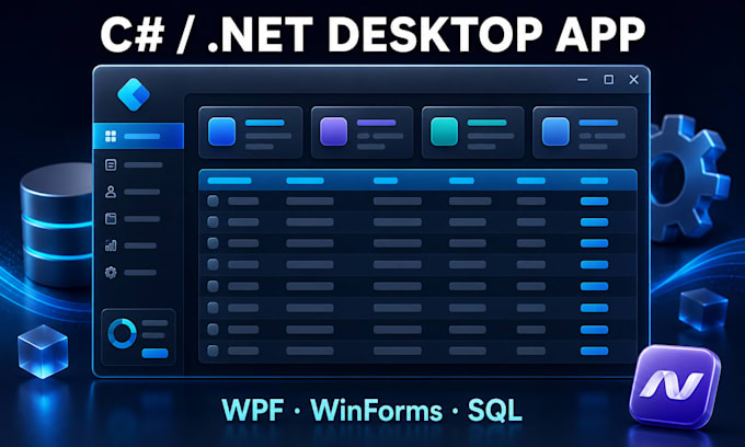 build a professional csharp net desktop application with database