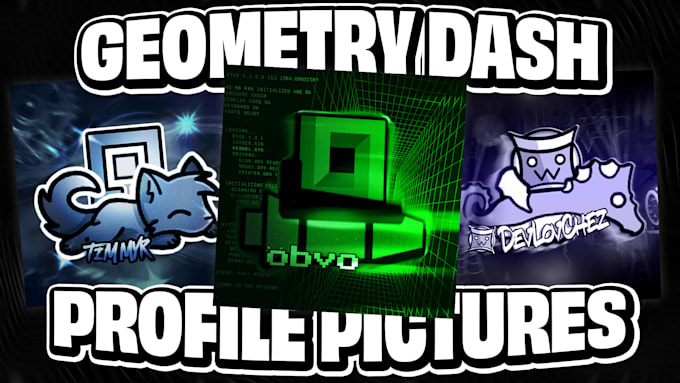 design a geometry dash profile picture