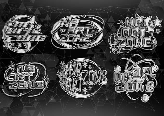 create chrome y2k, streetwear design