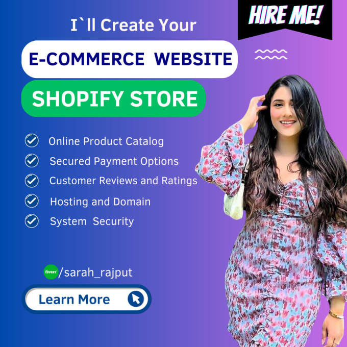 Create website using shopify for your business by Sarah