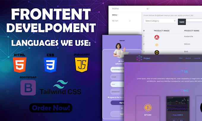 Be your frontend developer using html , css and javascript by Raohk2002 ...