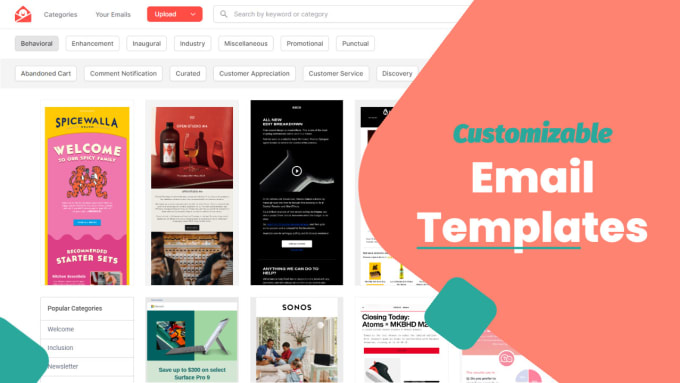 Create Or edit Html Email Template By Sammarston15 Fiverr