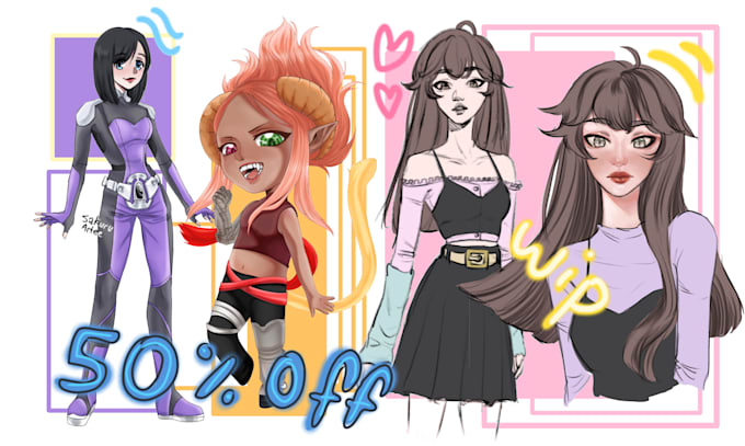 Design a professional character for you by Ananasa1 | Fiverr