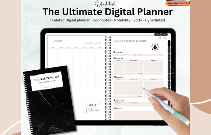 Undated Digital Budget Planner