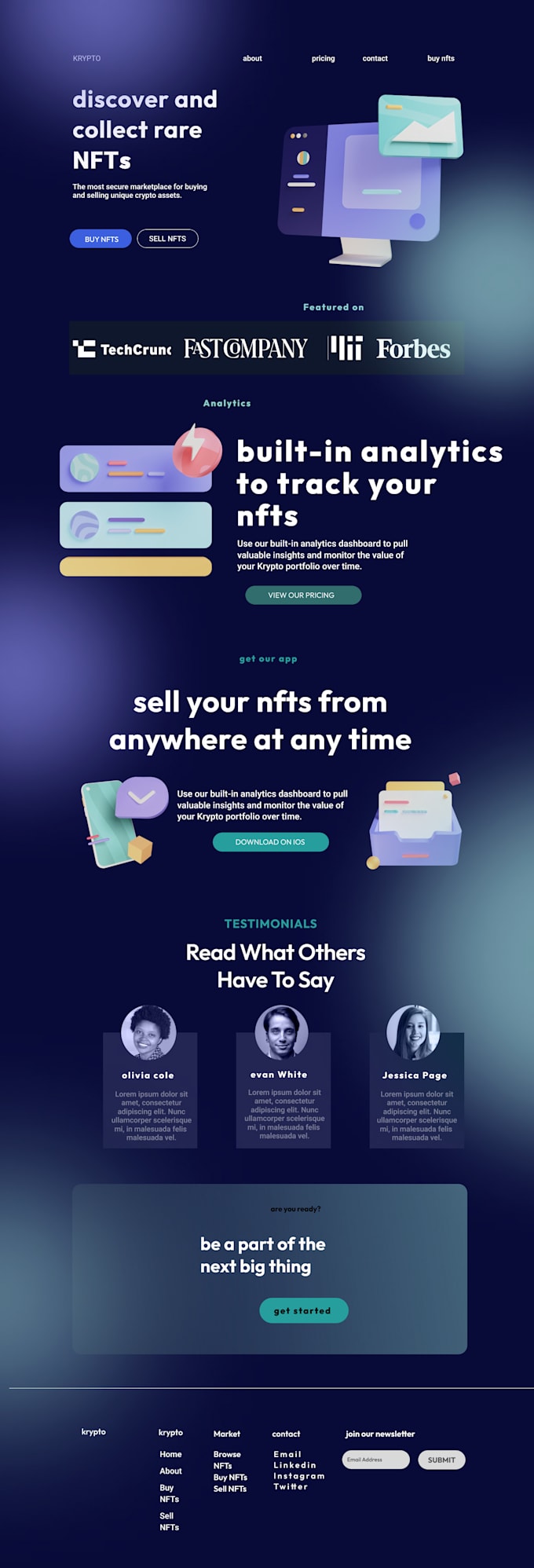Design web ui ux website template in psd adobe xd figma mockup by