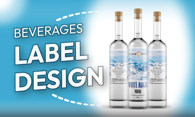 design professional bottle label for vodka, wine, beer, gin