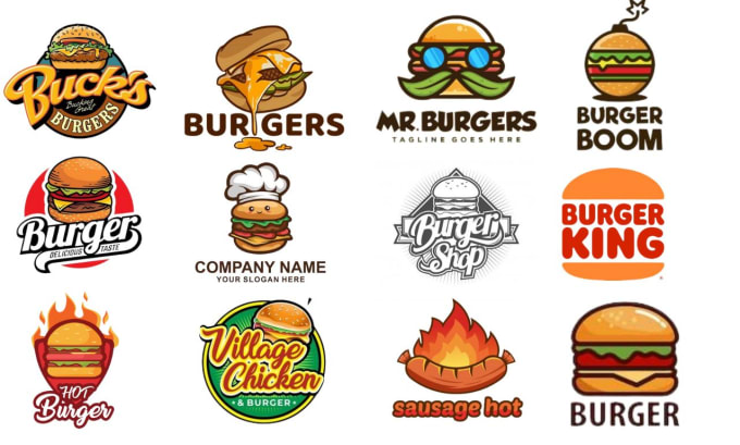 Geek Burger Logo Design Template with burger icon and glasses. Perfect for  business, company, restaurant, mobile, app, etc 21813043 Vector Art at  Vecteezy