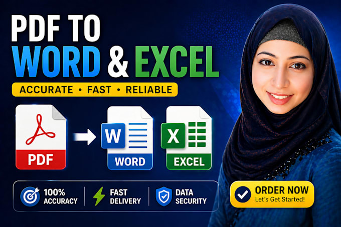 do fast PDF conversion to word and excel