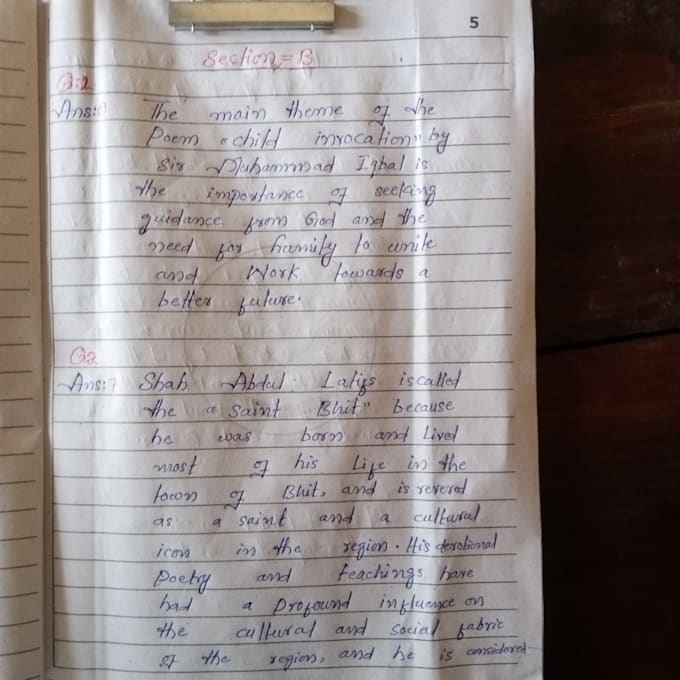 do hand writing letters and note beautiful write