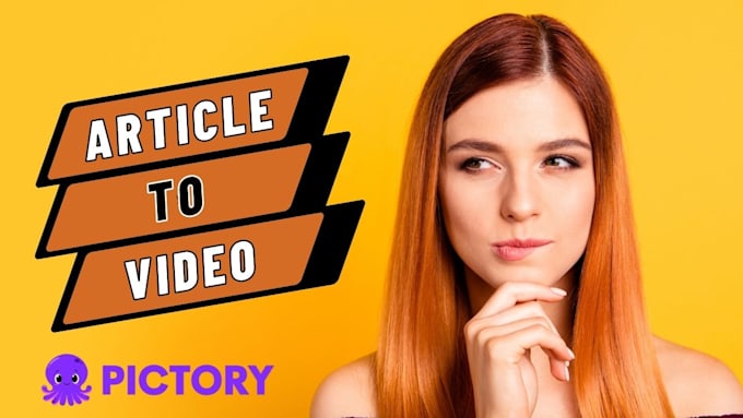 convert script,  blogpost and article to video using pictory