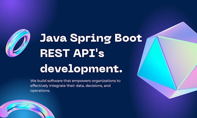 Develop rest apis for your backend using java and spring boot by ...
