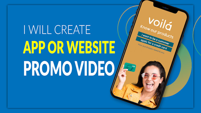 create a stunning website or app promo video