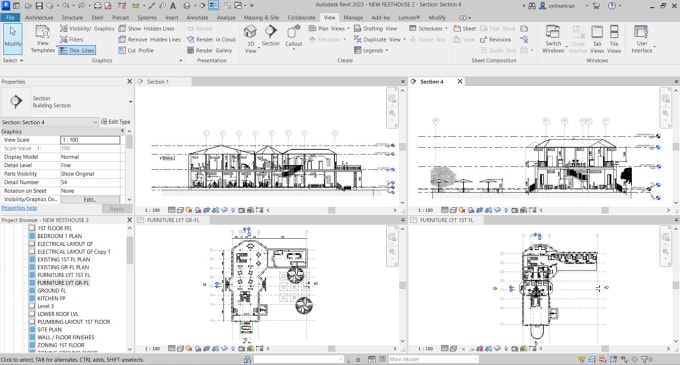 I will design your floor plan with revit