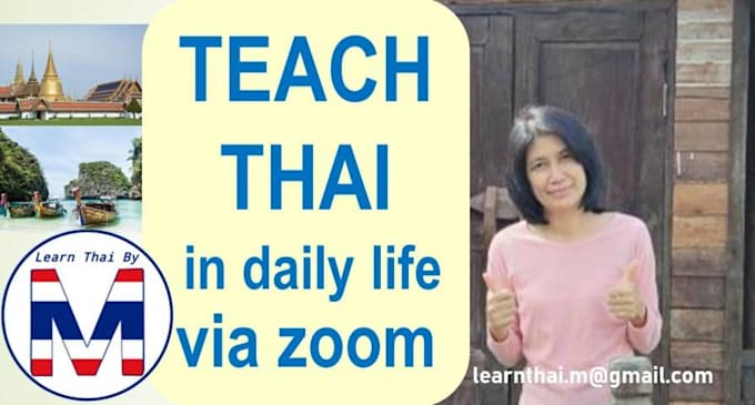 teach you thai in daily life, easy and fun via zoom