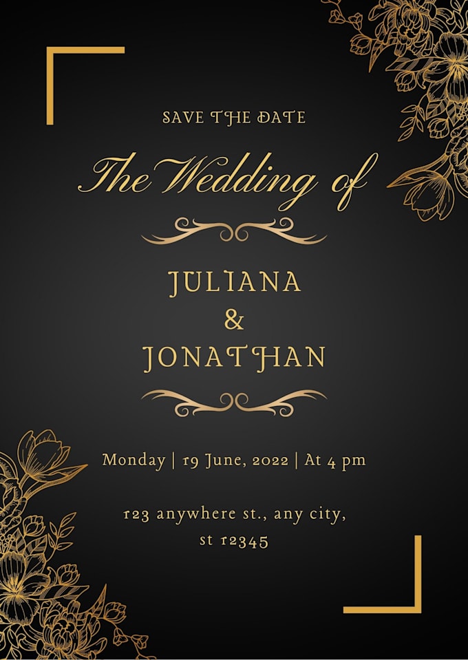 Do customized invitation cards for any occasion by ulhuda18 fiverr