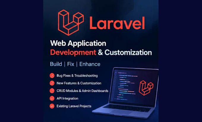 develop, fix, or customize your laravel web application