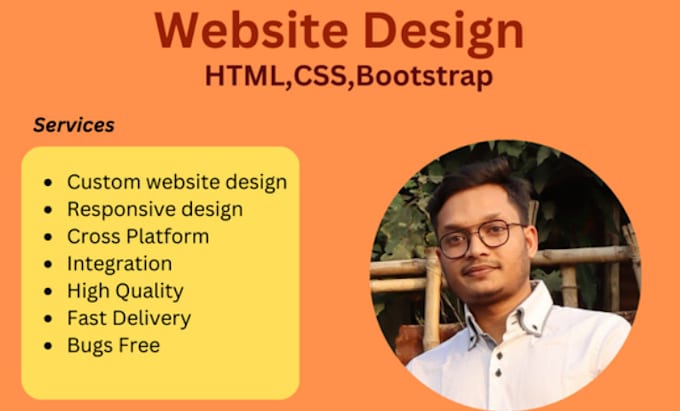Create modern and responsive web designs using html,css by Mehedi8272 ...