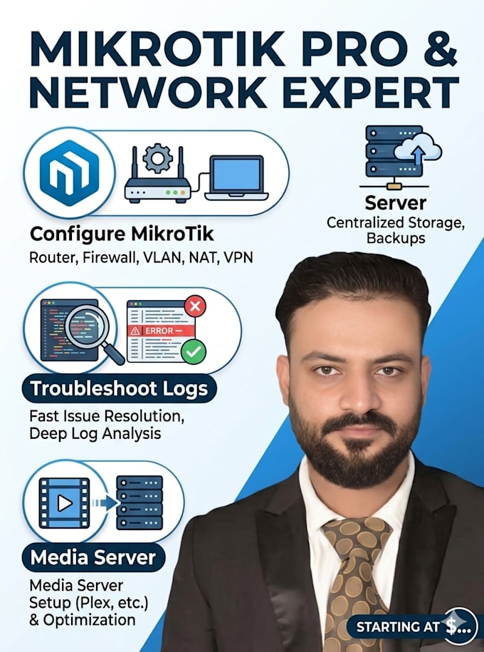 provide you mikrotik radius server billing svr media server