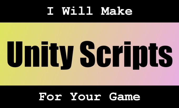 Make a set of unity scripts by Nubiameow | Fiverr