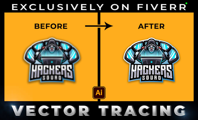 do professional vector tracing, convert logo to vector in high quality