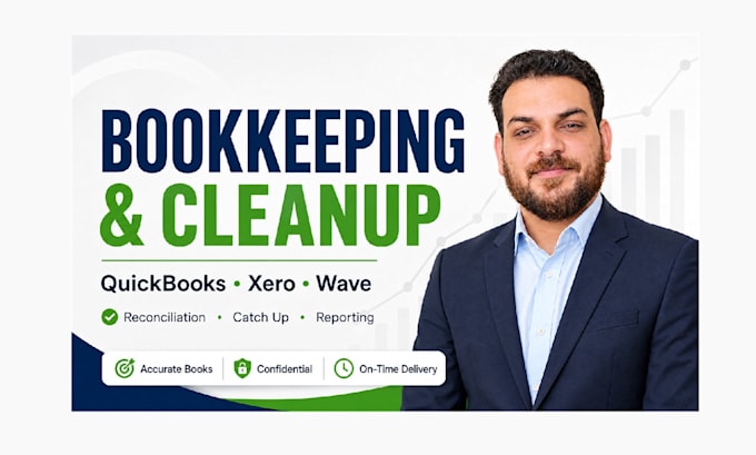 do quickbooks online, xero and excel bookkeeping, cleanup and catch up