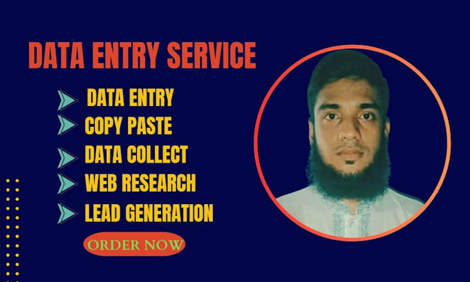 do data entry copy paste web research lead generation