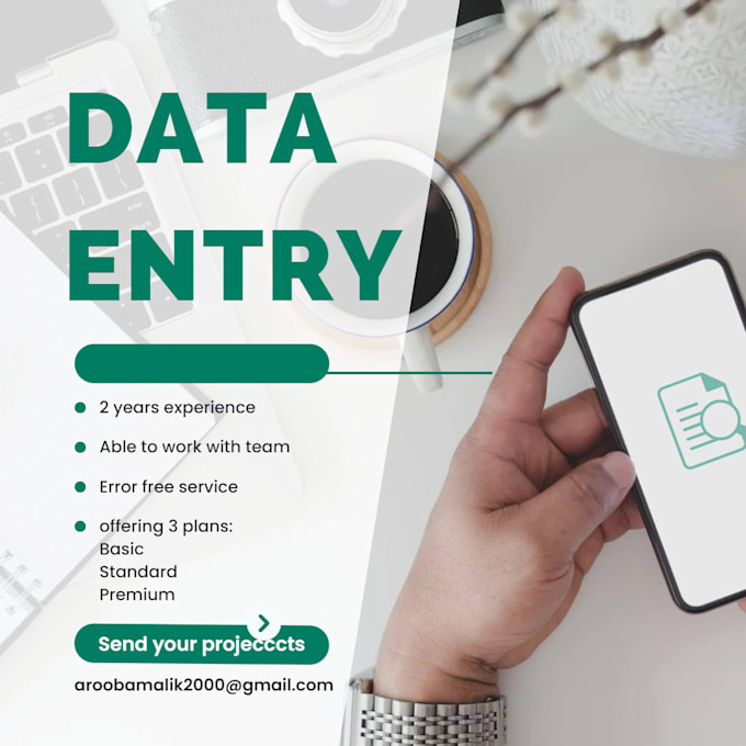 Enter data efficiently in the form of a document, excel sheet ...