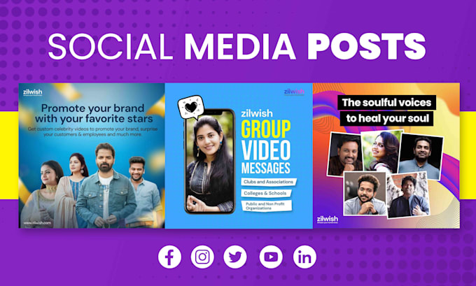 Do any kind of social media posts and i am really good at it by Bharath ...